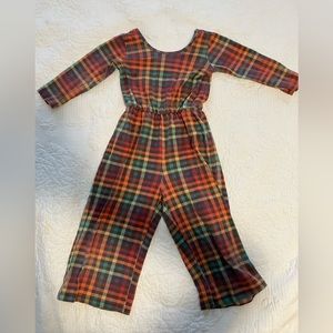 Alice and Ames wide leg jumper in Rainbow Plaid size 6. Good play condition.